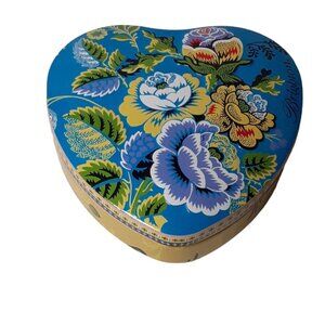 Brighton Heart Shaped Candy Tin Jewelry Packaging Gift Trinket Box 3.5"  (Empty)